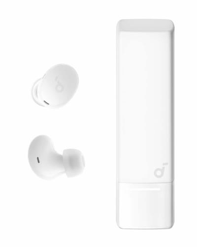 soundcore A30i NEW - Noise cancelling oordopjes - Lipstick-vormig ontwerp - Klein - Lichtgewicht comfort - Helder geluid - 24 uur speeltijd - IP54 - Draadloze oordopjes - Bluetooth 5.4 - Wit