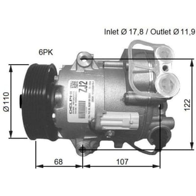 Compressor airconditioning NRF 32781G
