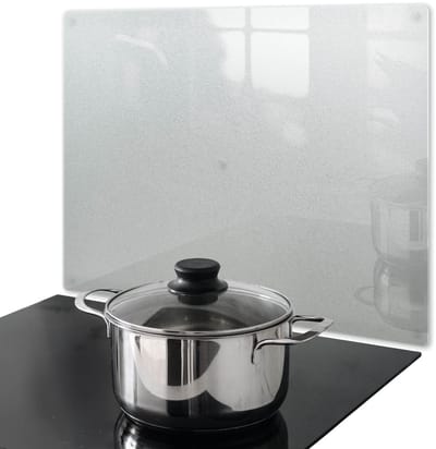 Wallfluent Afdekplaat Inductiekookplaat - Glazen Afdekplaat Kookplaat - 52 cm x 40 cm - Rechthoekig Afdekplaat Kookplaat - Lichtdoorlatende Kookplaat Beschermer - Afdekplaat Gaskookplaat - Semi-Transparante Afdekplaat Kookplaat