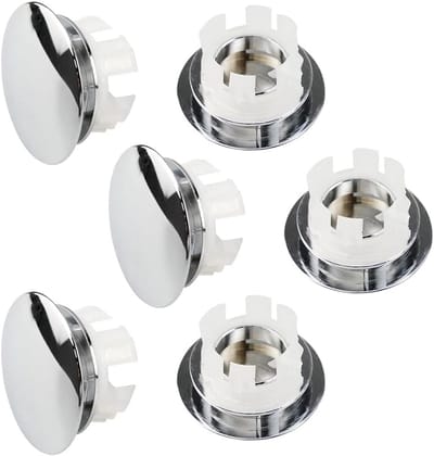Overloopstop Set - Wastafelring - Voorkom Verstoppingen - Flexibel Siliconen Materiaal - 6 stuks - Zwart