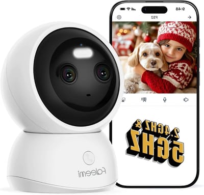 Beveiligingscamera Binnen - PTZ Camera - Huisbewaking - 360 Graden View - 2K Resolutie - Wit