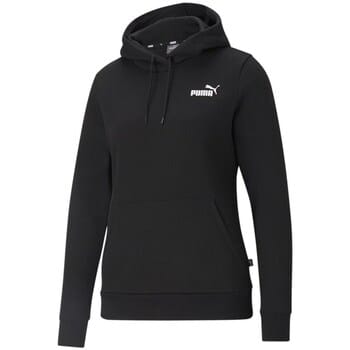 PUMA ESS Small Logo Hoodie FL Dames Trui - Zwart - Maat S