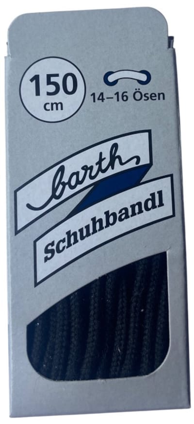 Veter Rond dun zwart 150cm (Barth)