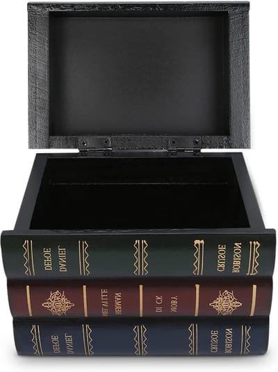 Decoratieve Faux Boekendozen voor Opberging, Sieraden en Boekenkastaccessoires in Huis en Kantoor