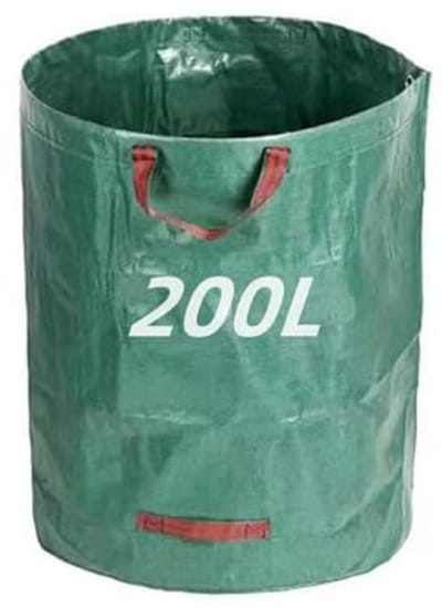 Tuinafvalzakken 200 liter - Zware herbruikbare afvalzakken met handgrepen voor tuinonderhoud