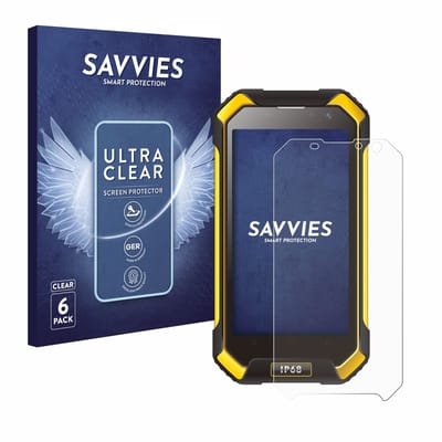 Savvies - Screenprotector voor Blackview BV6000 / BV6000s - Folie Beschermfolie transparant 6 Stuks