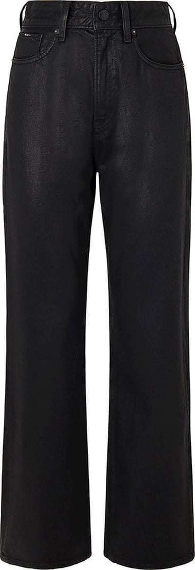 Pepe Jeans Coated Straight Fit Spijkerbroek Zwart 28 / 30 Vrouw