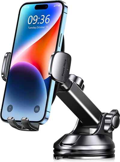Telefoonhouder Met Zuignap - Autohouder Voor Voorruit En Dashboard - GSM Houder - Stevige Zuignap Met Gel Van 3M - Telefoonhouders - Auto Accessoires