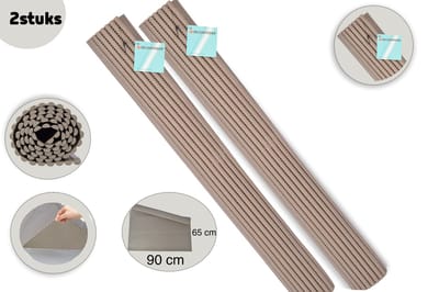 Anti-slipmat Beige 90 x 65 2 stuks in de verpakking - Voor keuken en diversen - Keukenlade beschermer of ondertapijt beschermer - Mat voor bescherming - Antislip kast - Anti slip mat - Lade bescherming - Badkamer