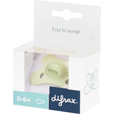 Difrax Fopspeen Natural 0-6m Special Edition Lime Emerald 1