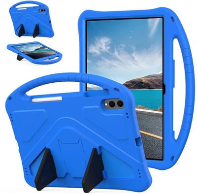 Coverup Tablethoes geschikt voor Samsung Galaxy Tab S11 Ultra Hoesje - ShockProof Kids Case - Blauw