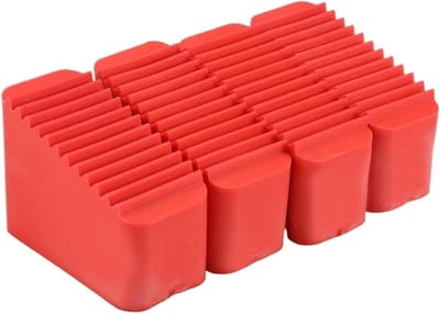 Ladder Rubberen Voetjes - Antislip Pads - Veilige Stabiliteit - Diepe Groeven Grip - 50x20mm 4st - Rood