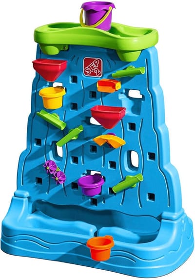 Step2 Waterfall Discovery Waterwand met doolhof - Watertafel / Waterspeelgoed voor de tuin / buiten - STEM-spel - Incl. 13-delige accessoireset