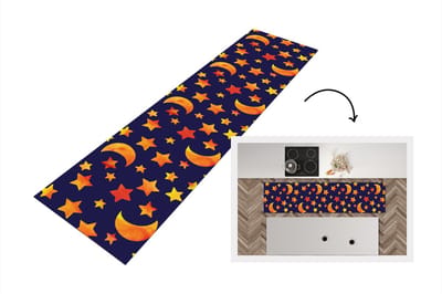 Keukenloper - Loper keuken - Sterren - Nacht - Patronen - Kind - 200x50 cm - Keukenloper vinyl