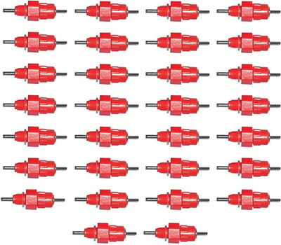 Kippen Drinknippels - Pluimvee Drinktuit - Automatisch Voersysteem - Slijtvast Ontwerp - 30 stuks - Enkel kenmerk