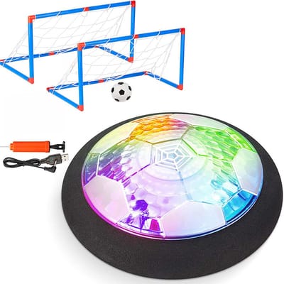 NAXSIR Oplaadbare Hoverbal met LED sterrenhemel projectie, luchtkussen voetbal voor kinderen, binnenspeelgoed met USB-oplading