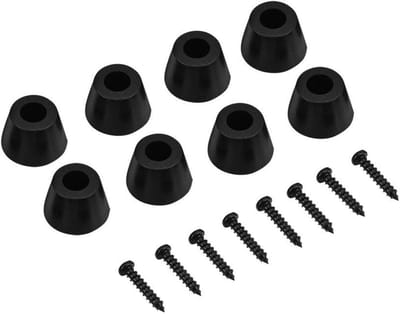 Rubberen Isolatievoeten voor Speakers - 8 Stuks 30x20mm Antivibratie Basis Pads voor HiFi, Versterker en Subwoofer