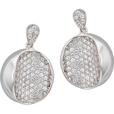 Orphelia Dames 925 Sterling Zilveren Dangle Oorbellen - Zilver ZO-5936