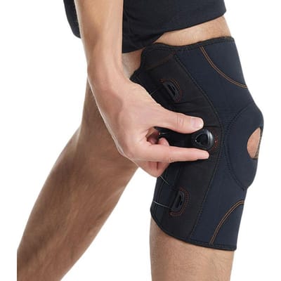 1 pièce genouillère Boa micro-réglable Support sportif pour douleur articulaire déchirure méniscale LCA arthrite Support genouillères de gym L