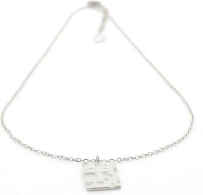 Kalli Ketting Pattern Rectangle Zilver