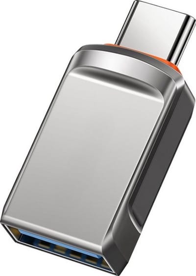 FuturiQ - USB Type C - USB 3.0 OTG Adapter - Zilver | Gegevensoverdracht, Opladen & Apparatsynchronisatie voor Smartphones, Tablets en Laptops