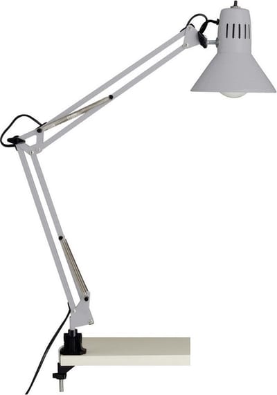BRILLIANT lamp, Hobby bureauklemlamp titan, metaal, 1x A60, E27, 40W, normale lampen (niet meegeleverd), A++