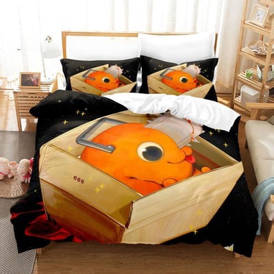 Chainsaw Man Pochita Beddengoed Collectie Enkel Twin Volledig Queen King Size Bed Collectie Volwassen Kind Slaapkamer Dekbedovertrek Collecties Anime Met Beddengoed US Twin 173x218cm