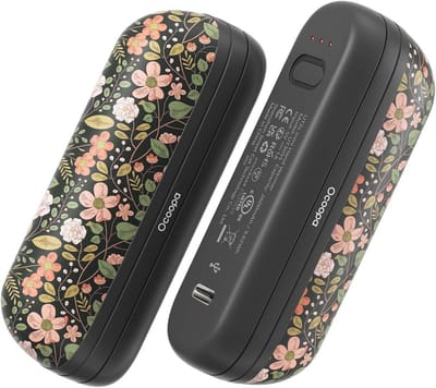Oplaadbare 2-in-1 Handwarmer met 3 Fasen Verwarming - Ultralicht en Ultradun voor Buiten en Kamperen