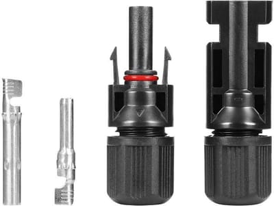 Premium MC4 Solar Connector Set (Male + Female) - Zonnepaneel Stekker IP67 Rated - 1.5-6mm² Wire Compatibility - Professional Grade - Solar Panel Junction
