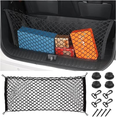Famanu - Auto opbergnet universeel nylon opbergnet 90 x 40 cm voor auto en vrachtwagen
