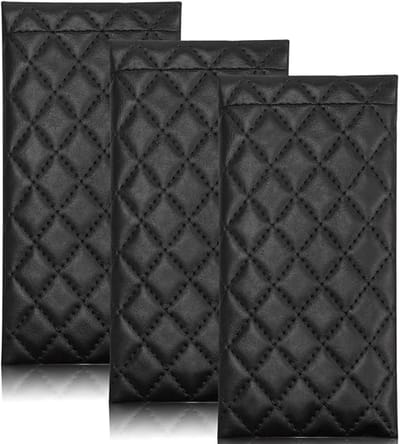 Zachte brillenetuis - 3 Stuks - Bare zonnebrillenkoker - Waterbestendig Hoesje - Draagbare bescherming - Brillenkoker - Geschikt voor brillen en zonnebrillen - 17.5*9CM - Zwart