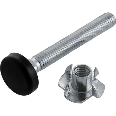 Toolstation Meubelstelbout met inslagmoer M10x80mm (2 Stuks)
