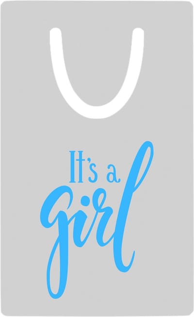 Hacebo® - It's a Girl metalen boekenlegger - Baby - Kersverse ouders - Geboorte kraamcadeau meisje - babyshower Bladwijzer boekenleggers - 7.6 cm x 5cm