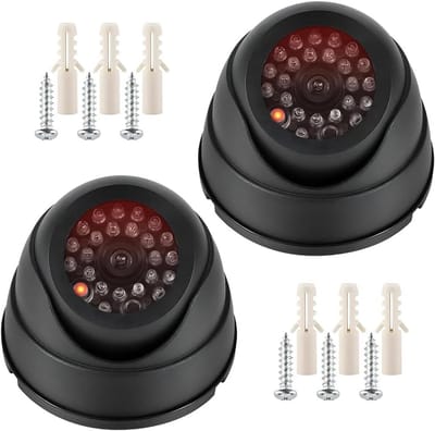 Realistische Neppcamera met Flitsende LED Licht - Ideaal voor Beveiliging Binnen en Buiten, Veiligheidscamera, Nepcamera voor Surveillance
