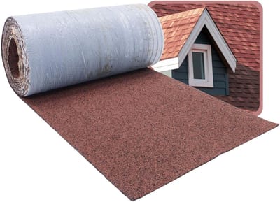 Nokvorsten Bitumen Rood - Dakbedekking Nok - Dak Afwerken - Zelfklevend - 5 m x 32 cm - Rood