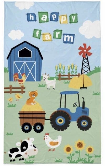 Boerderij Handdoek Kleine maat 30x50cm Katoen Boerderij