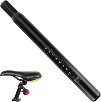 Zadelbalk voor Fietsen, 27.2 x 300mm, Zwart, Geschikt voor Mountainbike, Racefiets en Stadsfiets