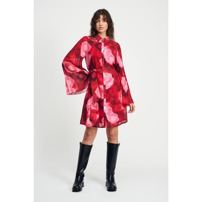 POM Amsterdam Dress - Summer Bliss Red Maat: 34 | Blousejurken Outlet | Dames | Rood