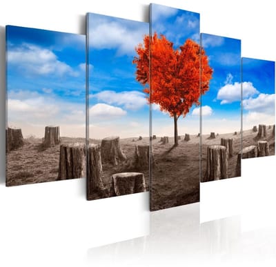 Schilderij - Geloof in de Liefde, 5luik