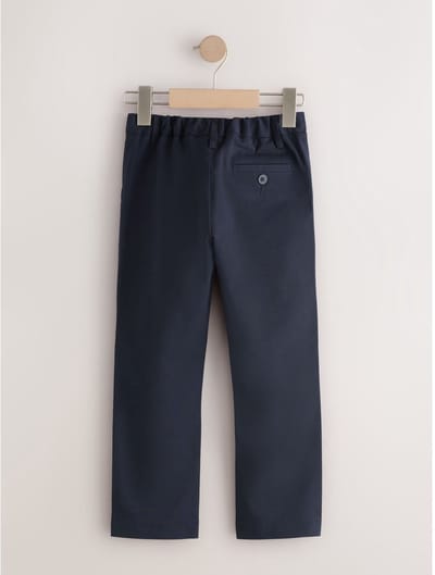 Next - Jongens - Formele skinny schoolbroeken met stretchy elastische tailleband - Blauw