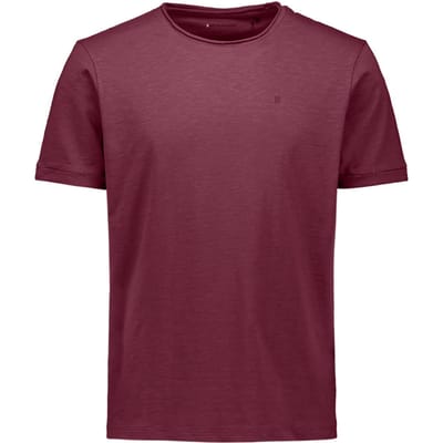 No Excess T-shirt Crewneck Slub Dark Wine Maat: S | Basic T-Shirts Outlet | Heren