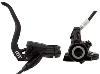 Flatmount Remsysteem voor Fiets - Aluminium Hefboom, Zwart, 2 Vingers