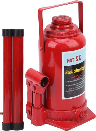 Hydraulische Flessenkrik 32T voor Auto's, Bouw, Industrie en Landbouw - Krachtige Lifter voor Diverse Toepassingen