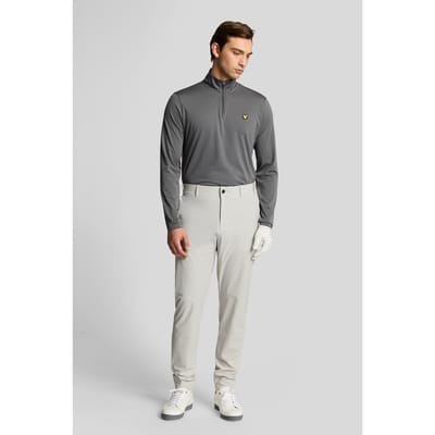 Lyle & Scott Golf Course Midlayer Granite Maat: XS | Sport Shirts Outlet | Heren | Grijs