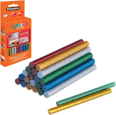 20 Stuks Glitter Pailletten Lijm voor 3D Decoratie op Stof, Hout, Glas en Meer