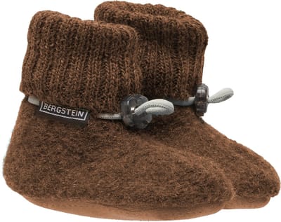 Bergstein Cozy Baby Unisex Sloffen - Brown