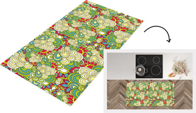 Keukenloper - Loper keuken - Patronen - Bloemen - Lente - 120x60 cm - Keukenloper vinyl