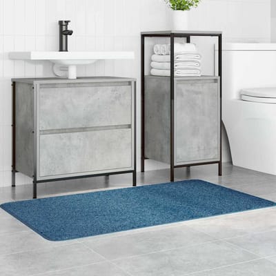 vidaXL - Antislip - Badmat - Blauw - 70 - x - 120 - cm - PP