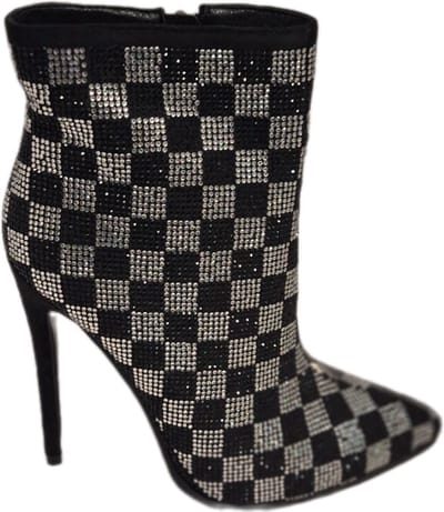 RUON- ENKELLAARSJE MET MARCESITEINLEG-NAALDHAK-BLACK-36