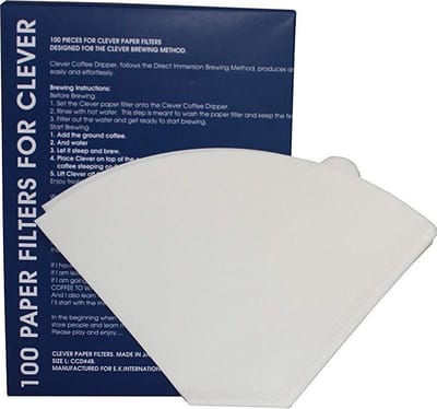 Paper Filter for Clever Dripper White 100 pcs, Small size
